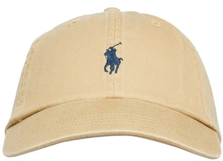 Czapka z daszkiem Polo Ralph Lauren beżowa bejsbolówka  kaszkiet