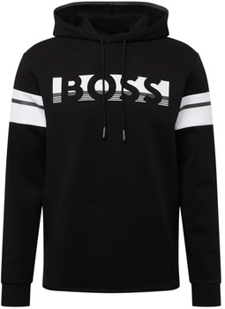 Bluza męska HUGO BOSS bawełniana dresowa logo czarna kaptur