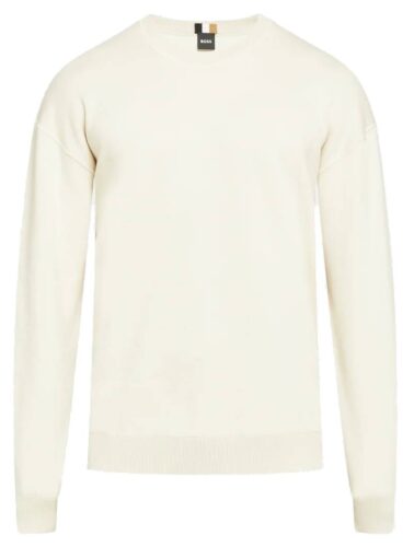 Sweter męski HUGO BOSS biały sweter bawełniany r. M