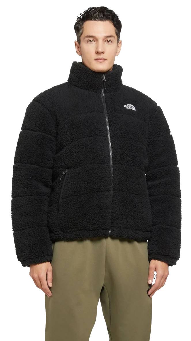 Kurtka zimowa puchowa męska THE NORTH FACE HIGH PILE JACKET r. XL ocieplana pluszowa - obrazek 2