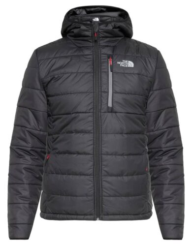 Kurtka zimowa męska THE NORTH FACE pikowana puch naturalny z kapturem r. M