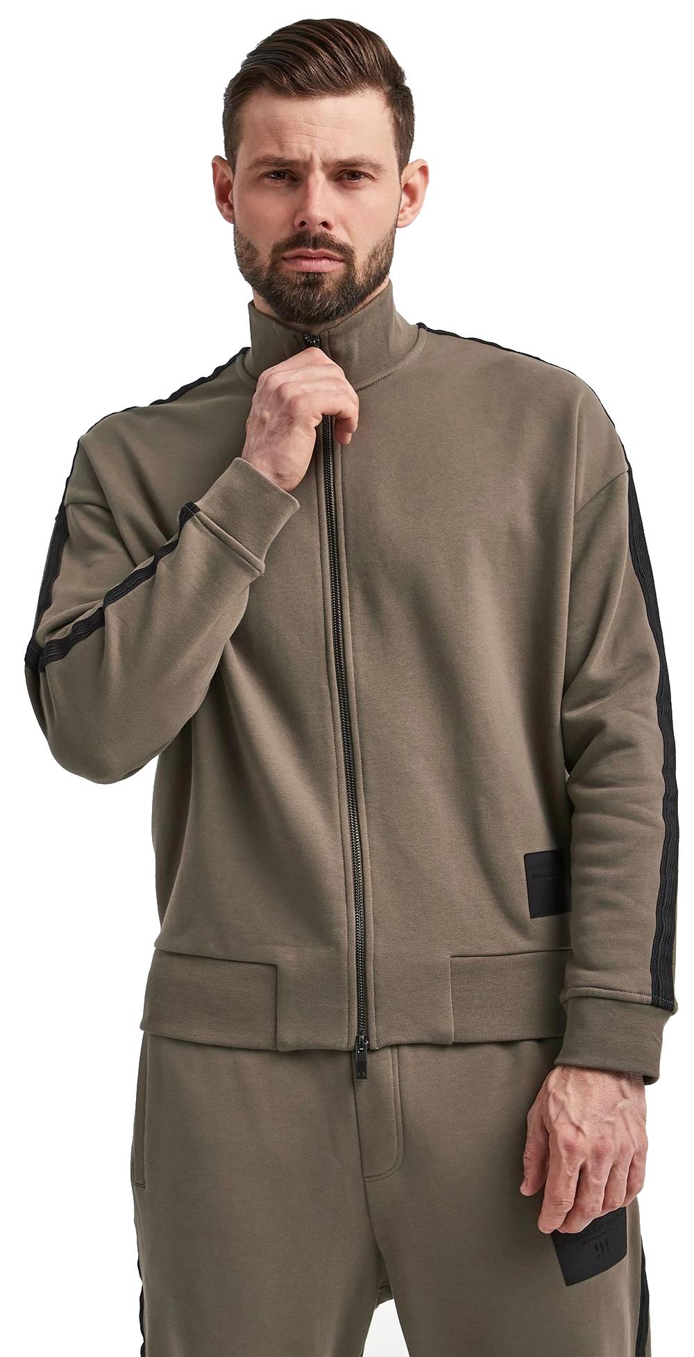 Bluza męska Emporio Armani bluza sportowa dresowa bez kaptura rozpinana r. L